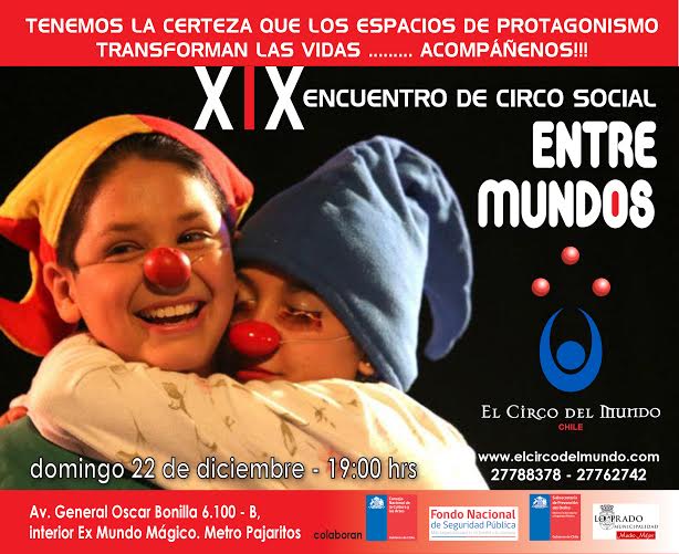 Invitación XIX Encuentro de Circo Social