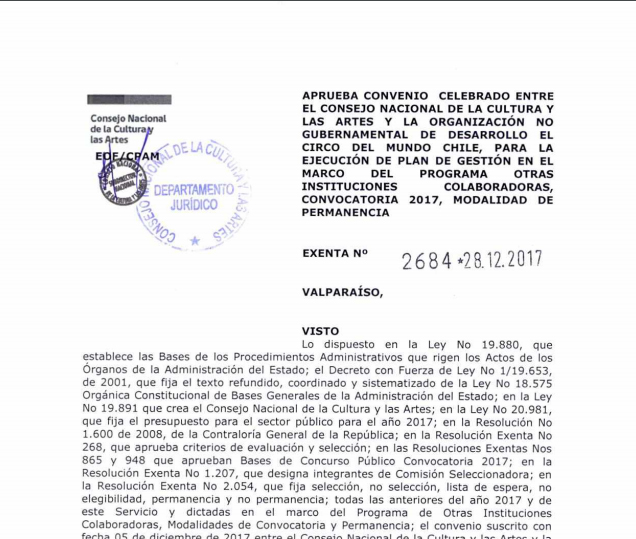 Convenio POIC 2017